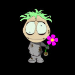 Dirty Ralphie with flower t-shirts