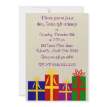 Dirty Santa Christmas Invitation by cyclegirl Dirty Santa Christmas Invitation
