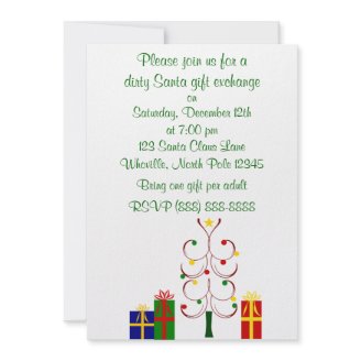 Dirty Santa Christmas Invitation