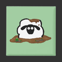 Dirty Sheep Magnet