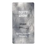 Dirty Snow ~ Beer Label