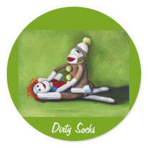 Dirty Socks Round Sticker