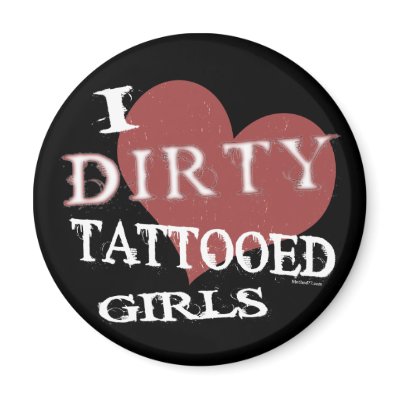 Dirty Tattooed Girls Magnet by Method77