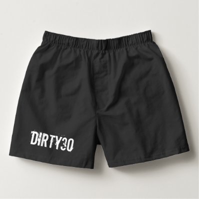 Dirty thirty boxer shorts for mens 30th Birthday Boxers