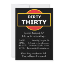 Dirty Thirty Invitation Birthday 30
