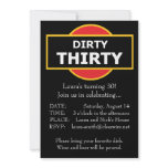 Dirty Thirty Invitation Birthday 30