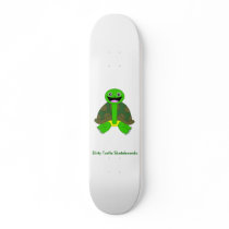 Dirty Turtle Logo, White skateboards