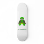 Dirty Turtle Logo, White Skateboard