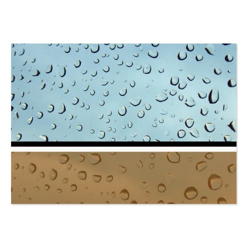 dirty water drops profile business card
