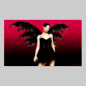 Dirty Wings Wicked Heart Gothic Art posters