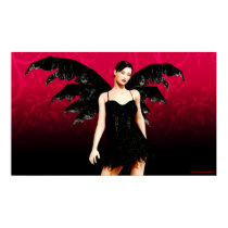 Dirty Wings Wicked Heart Gothic Art posters