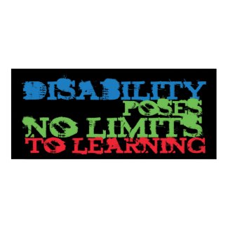 Disability Awareness Poster print