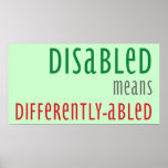 Disability Awareness Poster posters
