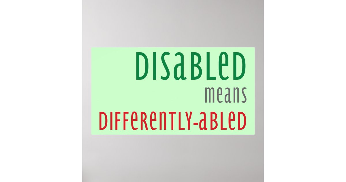 Disability Awareness Poster | Zazzle