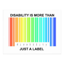Disability is more than a label post cards