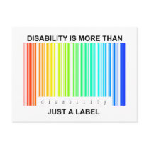Disability is more than a label post cards