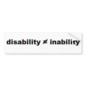 Disability Math Bumper Sticker bumper stickers by bluewolf81 Disability Math Bumper Sticker bumper stickers