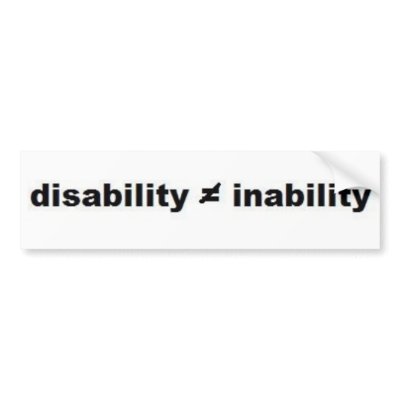 Disability Math Bumper Sticker by bluewolf81