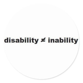 Disability Math Sticker