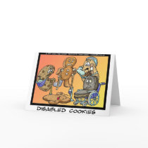Disabled Cookies Funny Gifts & Collectibles Greeting Card