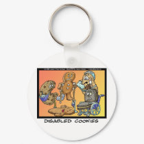 Disabled Cookies Funny Gifts & Collectibles keychains by beardiethor123 Disabled Cookies Funny Gifts & Collectibles keychains