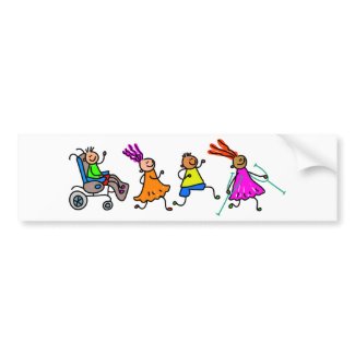 Disabled Kids Bumper Stickers