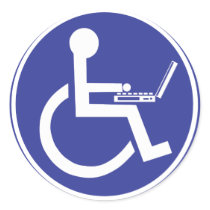 DISABLED LAPTOP stickers by Sofia_Youshi DISABLED LAPTOP stickers