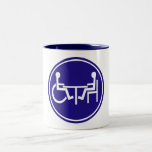 DISABLED PARAPLEGIA FRIEND TABLE COFFEE MUG