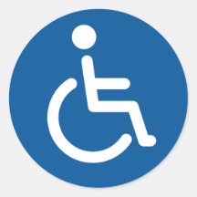 Disabled symbol sticker