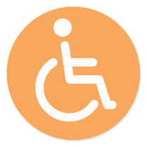 Disabled symbol stickers