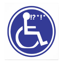 DISABLED WHEELCHAIR BAD LUCK posters