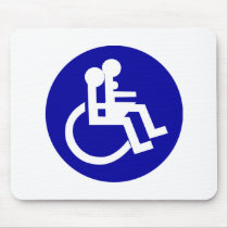 DISABLES WHEELCHAIR LOVE mousepads