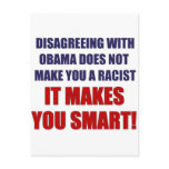 Disagreeing with Obama postcards
