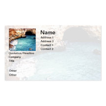 Disappearing Beach - Vale Covo - Algarve Portugal Business Card Template