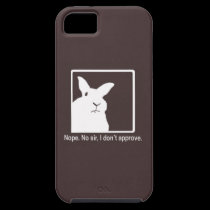 Disapproving Rabbits iPhone 5 Case Brown casemate cases