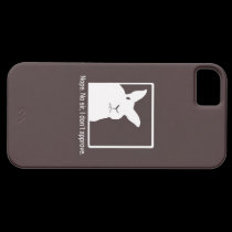 Disapproving Rabbits iPhone 5 Case Brown casemate cases