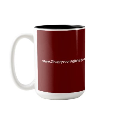 Disapproving Rabbits Mug 2 by Birdchick