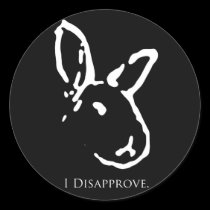 Disapproving Rabbits Sticker