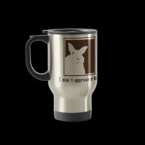 Disapproving Rabbits Travel Mug