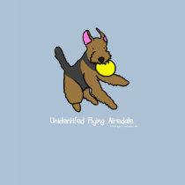 Disc Dog Airedale Terrier Ladies T-Shirt