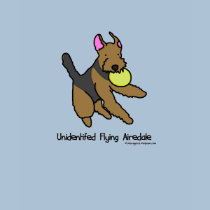 Disc Dog Airedale Terrier Ladies T-Shirt