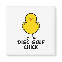 Disc Golf Chick magnets by chicktshirts8 Disc Golf Chick magnets