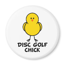 Disc Golf Chick magnets by chicktshirts8 Disc Golf Chick magnets