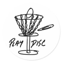 Disc Golf Discetch Classic Stickers