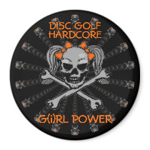 DISC GOLF HARDCORE magnets by hadleymonster DISC GOLF HARDCORE magnets