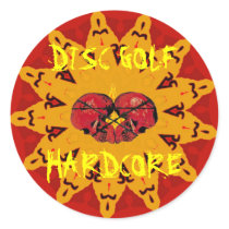 DISC GOLF HARDCORE STICKERS