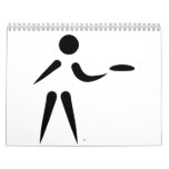 Disc golf player wall calendars