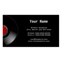 Disc Jockey Business Card