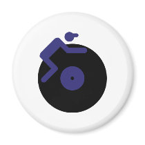 disc jockey dj music clubbing magnets by Tomaniac disc jockey dj music clubbing magnets