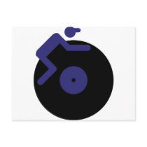 disc jockey dj music clubbing postcards by Tomaniac disc jockey dj music clubbing postcards